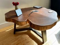 Round Siberian Elm Coffee Table 1 small