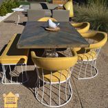 Reclaimed Dining Table-Handcrafted Herringbone Dining Table 1 small