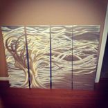 Blowing Tree Metal Wall Art 1 small