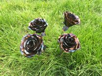 Forever Roses - Hand-Forged Metal Roses 2 small