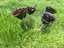 Forever Roses - Hand-Forged Metal Roses 3 small