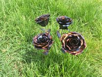 Forever Roses - Hand-Forged Metal Roses 4 small