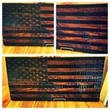 Rustic Wooden  American Flag 1 small