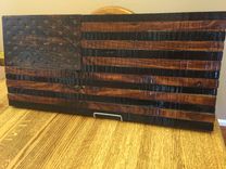 Rustic Wooden  American Flag 2 small