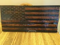 Rustic Wooden  American Flag 3 small