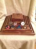 Challenge Coin Display W/Lazy Susan 2 small