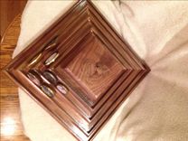 Challenge Coin Display W/Lazy Susan 5 small