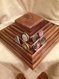 Challenge Coin Display W/Lazy Susan 6 small