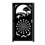 Decorative Steel Gate - Steel Panel Art - Australian Outback - Garden Gate - Decorative Wall Panel 1 small