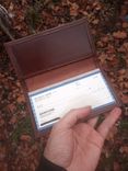 Italian Leather Checkbook 2 small