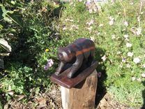 A Walking Bear Carved From Old-Growth Redwood Driftwood 5 small