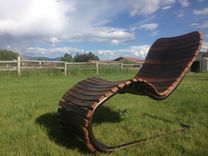 The Stache Lounge - Wine Barrel Chaise Lounge Chair 1 small