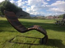The Stache Lounge - Wine Barrel Chaise Lounge Chair 2 small