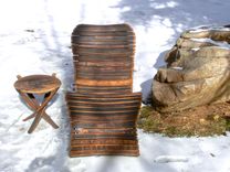 The Stache Lounge - Wine Barrel Chaise Lounge Chair 4 small