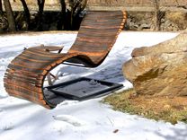 The Stache Lounge - Wine Barrel Chaise Lounge Chair 5 small
