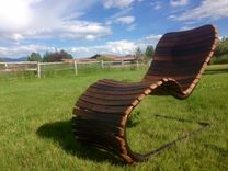 The Stache Lounge - Wine Barrel Chaise Lounge Chair 3 small