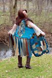 Gypsy Long Vest Made From Repurposed Sweaters And Felt. 1 small