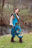 Gypsy Long Vest Made From Repurposed Sweaters And Felt. 3 small