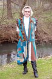 Gypsy Long Vest Made From Repurposed Sweaters And Felt. 4 small