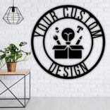Custom Sign-Your Custom Text Metal Sign-Your Logo Here Sign-Metal Sign Custom-Your Text Here Sign 1 small
