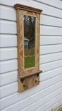Rustic Reclaimed Lath Hall Mirror With Barnwood Shelf 2 small