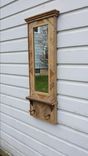 Rustic Reclaimed Lath Hall Mirror With Barnwood Shelf 6 small