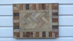 Custom Made Reclaimed Lath Wall Hanging, Wall Art, Made With Over 100 Year Old Lath 3 small