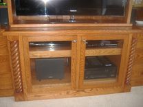 Oak Entertainment Center 3 small
