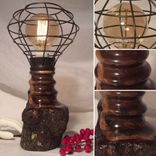 Walnut Edison/Tesla Lamp 1 small