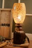 Natural Rustic Walnut Lamp 3 small