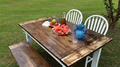 Colonial Farmhouse Dining Room Table 1 small