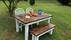 Colonial Farmhouse Dining Room Table 2 small