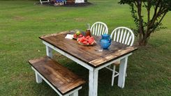 Colonial Farmhouse Dining Room Table 3 small