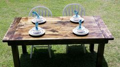 Farmhouse Kitchen / Dining Room Table 3 small