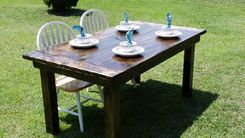 Farmhouse Kitchen / Dining Room Table 1 small