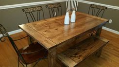 Rustic Farmhouse Dining  Table 4 small