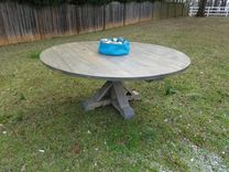 Round Pedestal Base- Farmhouse Table 1 small