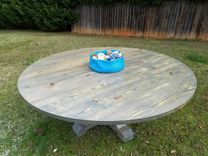 Round Pedestal Base- Farmhouse Table 2 small