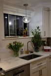 Clear Petra Elliptical Blown Glass Pendant Light 3 small