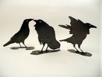 Crow/Raven Metal Silhouette 2 small