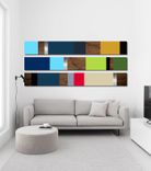 "Mod Colorblock" 60x36 - Wood Wall Art, Metal Wall Art, Modern Wall Art, Mid Century Modern 2 small