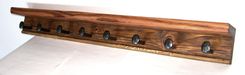 Rustic Railroad Spike Coat Rack; Reclaimed Wood Coat Racks 4 small