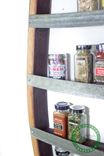 Wine Barrel Spice Rack - Thyme - Made From Retired California Wine Barrels 4 small