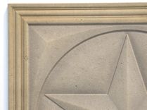 Carved Limestone Texas Star Decorative Backsplash Tile 6 small