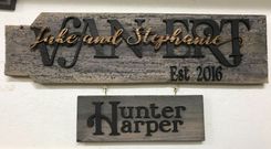 Last Name Established Sign Family Name Signs Wedding Gift Wood 1 small