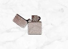 Crystallized Zippo Lighter Flip Top Pocket Size Bling Genuine European Crystals Bedazzled 1 small