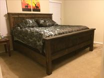 Solid Wood Bed Frame Super Solid And Sturdy. Handmade! 1 small