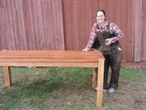 Cherry Reclaimed Wood Farm Table 4 small
