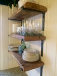 Reclaimed Shelves With Hand Made Metal Brackets 1 small