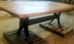 Reclaimed Trestle Table 2 small